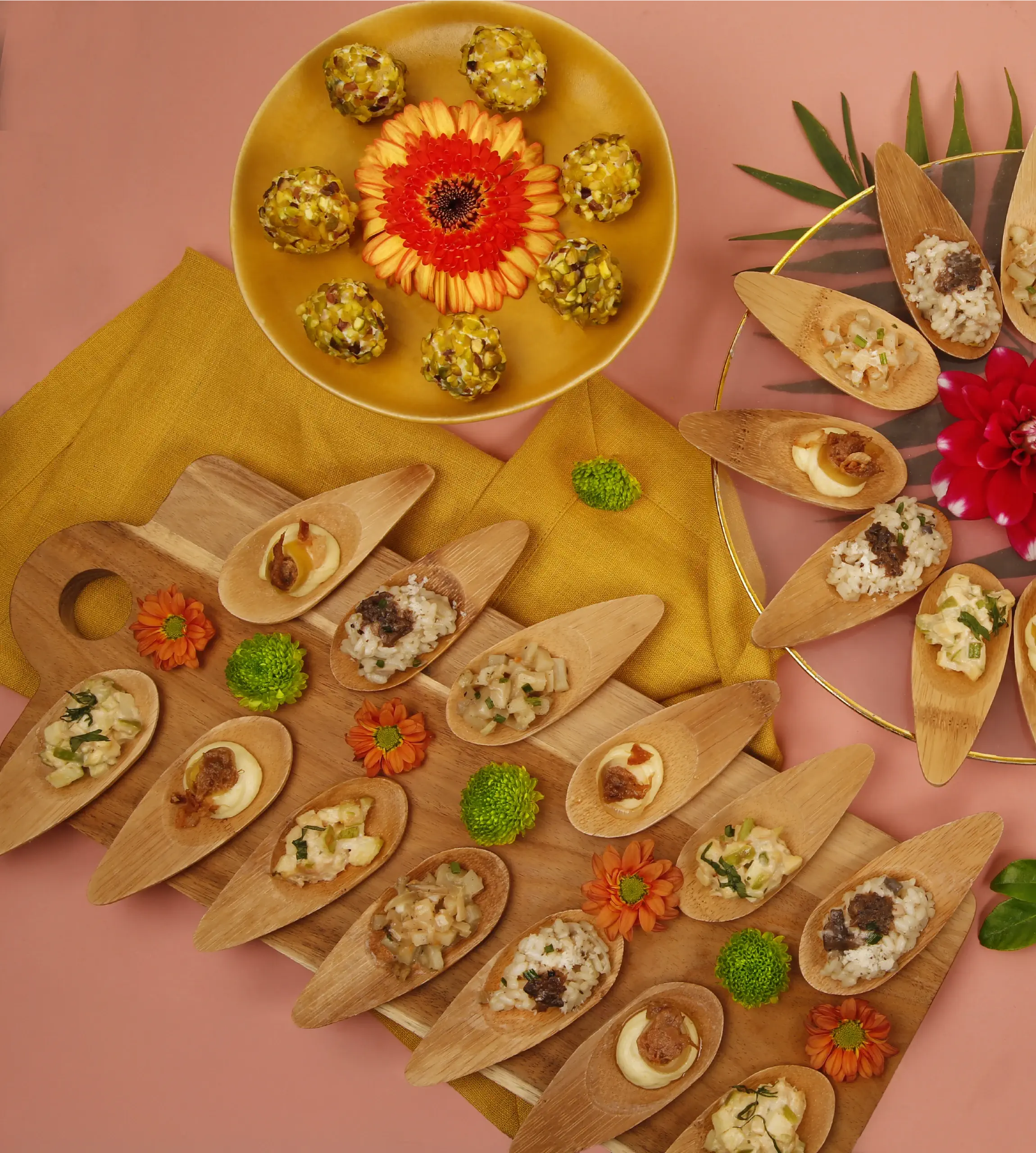 NET_Plateaux pièces sucrées - cuillières - chessecake citron- biscuits fourrés