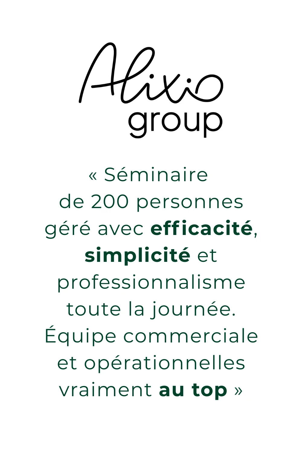 Avis client Alixio Group