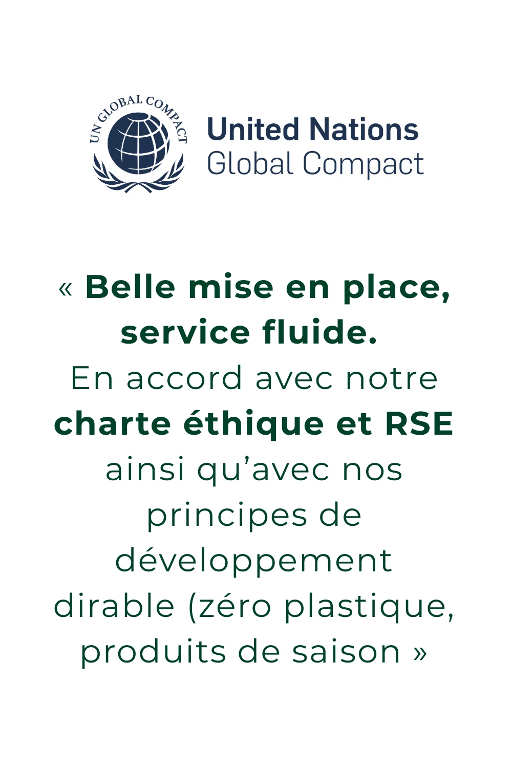 Avis client United Nations